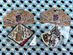 Medieval Rabbit Patches