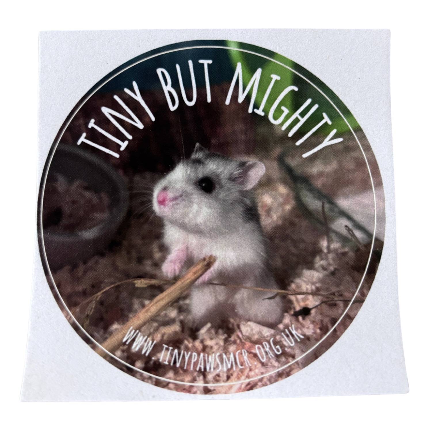 Tiny but Mighty Hamster Sticker