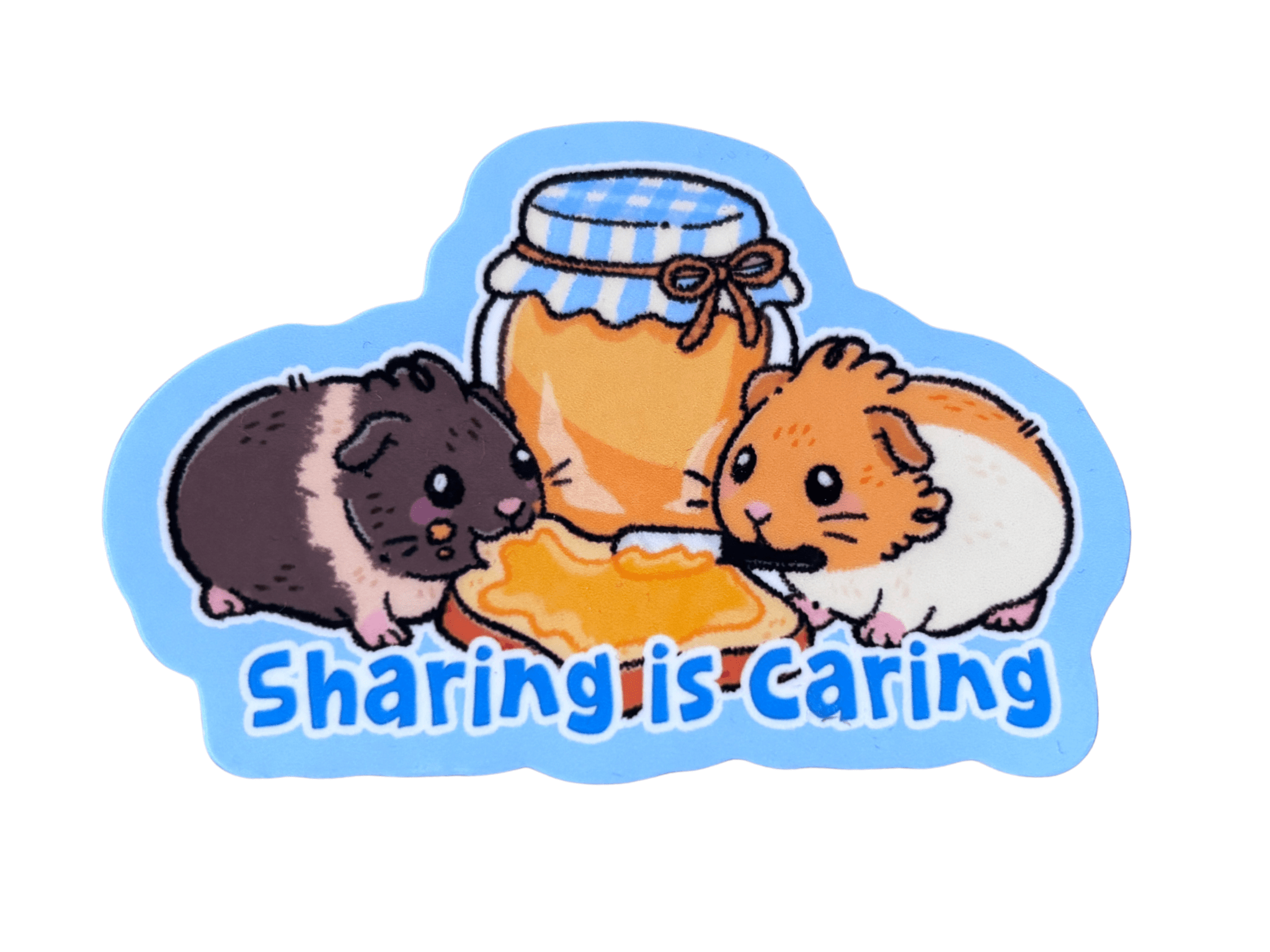 Guinea Pig 'Sharing is Caring' Stickers